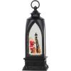 imageEldnacele 12 Christmas Snow Globe Lantern Snowman with Music ampamp Timer USB LinedBattery Operated Lighted Water Glittering Lantern for Christmas Festival Decoration Gifts  SnowmanSanta