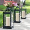 imageEldnacele Lage Solar Candles Outdoor Waterproof Rechargeable Solar Powered Flameless Flickering Dusk to Dawn White Plastic LED Pillar Candles for Lantern Garden Camping Holiday Decor 2Pcs D3H6White 38