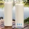 imageEldnacele Large Solar Flameless Flickering Candles Outdoor Waterproof Solar Powered Dusk to Dawn White Plastic LED Pillar Candles Garden Camping Lanterns Wedding Indoor Decor 2Pcs4quot D14quot HWhite 414