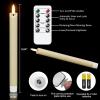imageEldnacele Flameless Flickering Taper Candles with Remote and Timer Battery Operated 3D Wick Real Wax LED Window Candles Ivory Set of 6 Dinner Fireplace Indoor Home Holiday DecorD078H9641Ivory 6 Pack