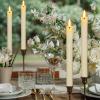 imageEldnacele Flameless Flickering Taper Candles with Remote and Timer Battery Operated 3D Wick Real Wax LED Window Candles Ivory Set of 6 Dinner Fireplace Indoor Home Holiday DecorD078H9641Ivory 6 Pack