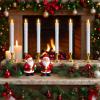 imageEldnacele Flameless Window Taper Candles with Remote and Timer Battery Operated Included Flickering Candles Removable Candlesticks and Suction Cups Included Christmas Holiday Decor6PcsIvory2White Window Taper Candles