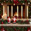 imageEldnacele Flameless Window Taper Candles with Remote and Timer Battery Operated Included Flickering Candles Removable Candlesticks and Suction Cups Included Christmas Holiday Decor6PcsIvory2Ivory Window Taper Candles