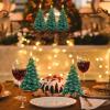 imageEldnacele Christmas Flameless Candles with 6 Hour Timer Battery Operated Hand Painted Pine Cone Real Wax 3D Wick Flickering LED Pillar Candles for Dinner Indoor Holiday Xmas Decor2Pcs D3H573Christmas Tree Remote