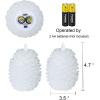 imageEldnacele Christmas Flameless Candles with 6 Hour Timer Battery Operated Hand Painted Pine Cone Real Wax 3D Wick Flickering LED Pillar Candles for Dinner Indoor Holiday Xmas Decor2Pcs D3H572White Pine Cone