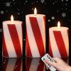 2-Red Stripe Candles