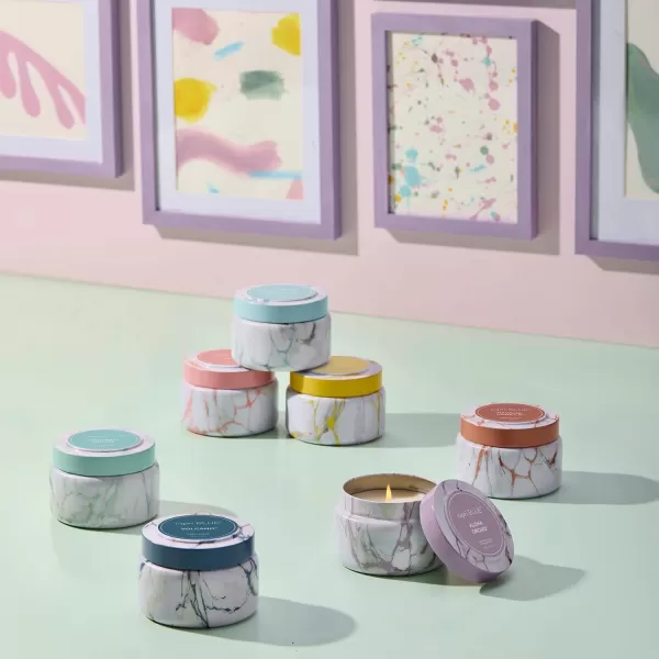Capri Blue Candles  Modern Marble Printed Travel Tin Jar Candles  Luxury Candles for Home Scented  Soy Candle Blend  Long Lasting Candles  Cute Candles  Havana Vanilla Scented Candles 85 ozAloha Orchid