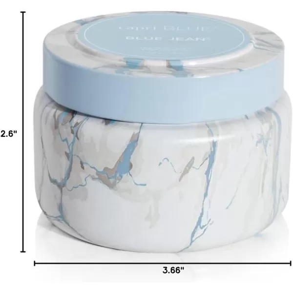 Capri Blue Candles  Modern Marble Printed Travel Tin Jar Candles  Luxury Candles for Home Scented  Soy Candle Blend  Long Lasting Candles  Cute Candles  Havana Vanilla Scented Candles 85 ozBlue Jean