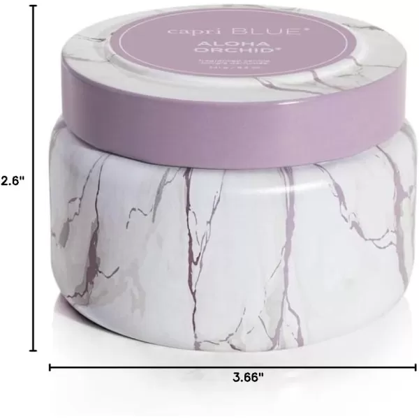 Capri Blue Candles  Modern Marble Printed Travel Tin Jar Candles  Luxury Candles for Home Scented  Soy Candle Blend  Long Lasting Candles  Cute Candles  Havana Vanilla Scented Candles 85 ozAloha Orchid