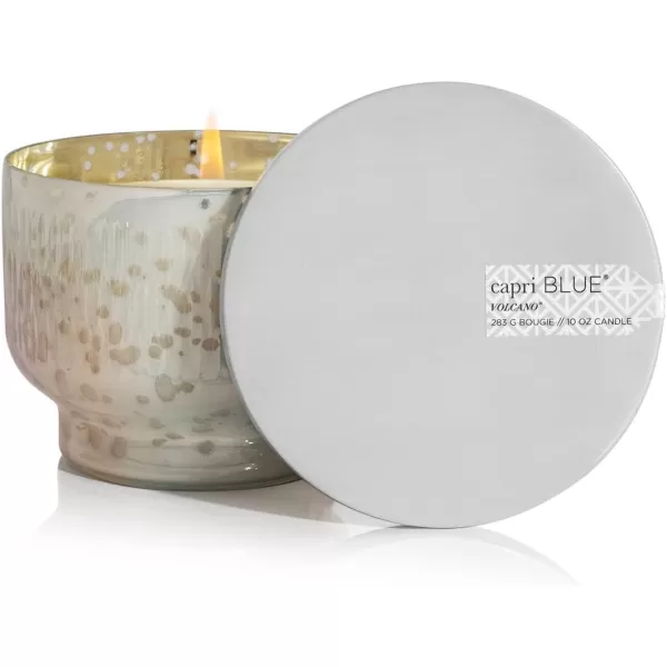 Capri Blue Chestnut Embers Candle  Holiday Mercury Signature Jar Candle  Fall Scented Candles for Home  Luxury Candles  Soy Candle Blend  Mercury Pearl Glass Candle Holder 19 ozVolcano