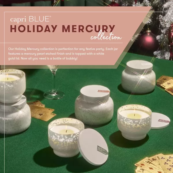 Capri Blue Chestnut Embers Candle  Holiday Mercury Signature Jar Candle  Fall Scented Candles for Home  Luxury Candles  Soy Candle Blend  Mercury Pearl Glass Candle Holder 19 ozChestnut Embers