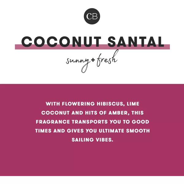 Capri Blue Coconut Santal Candle  Dual Tone Petite Jar Candle  Luxury Aromatherapy Soy Candle  Coconut Scented Candle 8 OzCoconut Santal