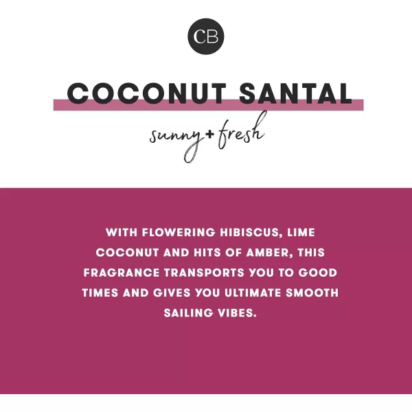 Capri Blue Coconut Santal Candle  Dual Tone Petite Jar Candle  Luxury Aromatherapy Soy Candle  Coconut Scented Candle 8 OzCoconut Santal