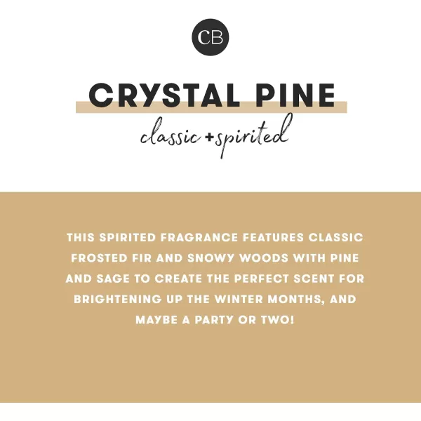 Capri Blue Crystal Pine Scented Candle  Pattern Play Signature Holiday Candle  Luxury Soy Wax Blend Candle  Long Lasting Candles  Large Candle with Up to 85 Hours of Burn Time 19 ozCrystal Pine