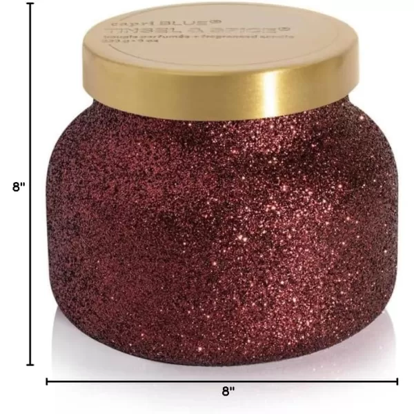 Capri Blue Glam Petite Candle  8 Oz  VolcanoTinsel  Spice