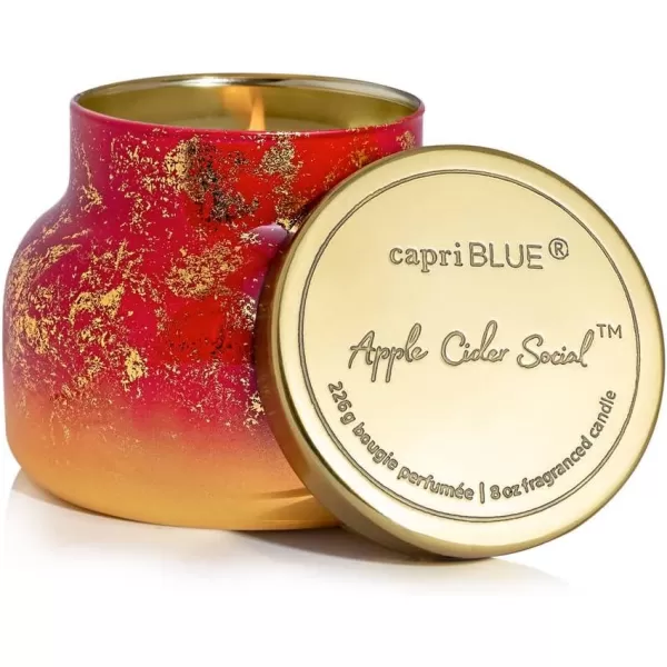 Capri Blue Glimmer Oversized Jar Candle  Pumpkin Dulce Scented Candle with Ombre Glass Candle Holder  Luxury Aromatherapy Candle  Cider and Gold 28 ozApple Cider Social