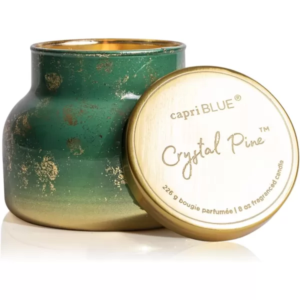 Capri Blue Glimmer Oversized Jar Candle  Pumpkin Dulce Scented Candle with Ombre Glass Candle Holder  Luxury Aromatherapy Candle  Cider and Gold 28 ozCRYSTAL PINE