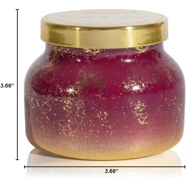Capri Blue Glimmer Oversized Jar Candle  Pumpkin Dulce Scented Candle with Ombre Glass Candle Holder  Luxury Aromatherapy Candle  Cider and Gold 28 ozTINSEL  SPICE