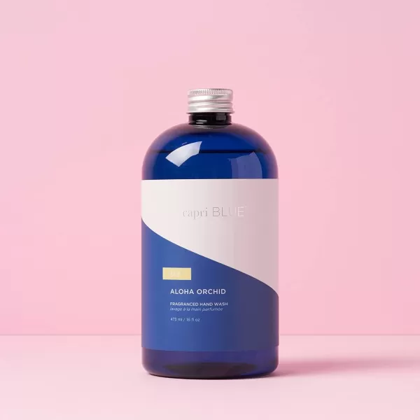 Capri Blue Hand Wash Refill  Aloha Orchid Liquid Hand Soap Refill  Moisturizing Hand Soap for Skin Care Routine  Liquid Soap Refill with Notes of Jasmine ampamp Gardenia 16 fl oz16 Fl Oz Pack of 1