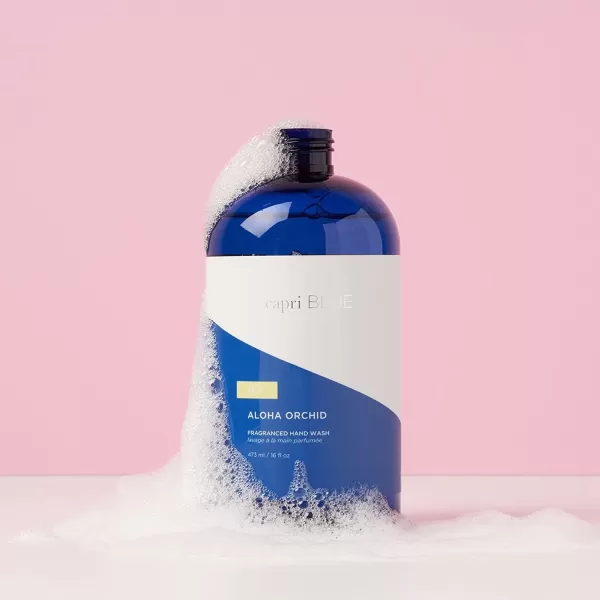 Capri Blue Hand Wash Refill  Aloha Orchid Liquid Hand Soap Refill  Moisturizing Hand Soap for Skin Care Routine  Liquid Soap Refill with Notes of Jasmine ampamp Gardenia 16 fl oz16 Fl Oz Pack of 1