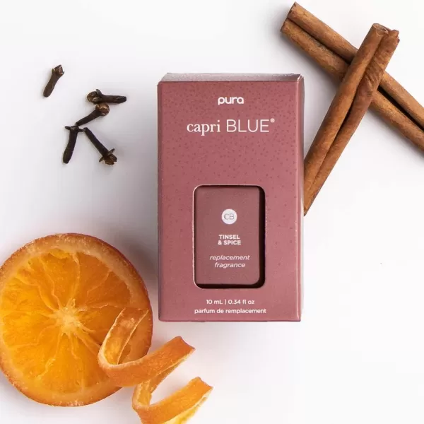 Capri Blue Pumpkin Dulce Pura Smart Home Plugin Diffuser Refills  Pura Diffuser with Refills Pumpkin Ginger ampamp Vanilla Scents  LongLasting Aromatherapy Diffuser RefillsPack of 2Tinsel  Spice