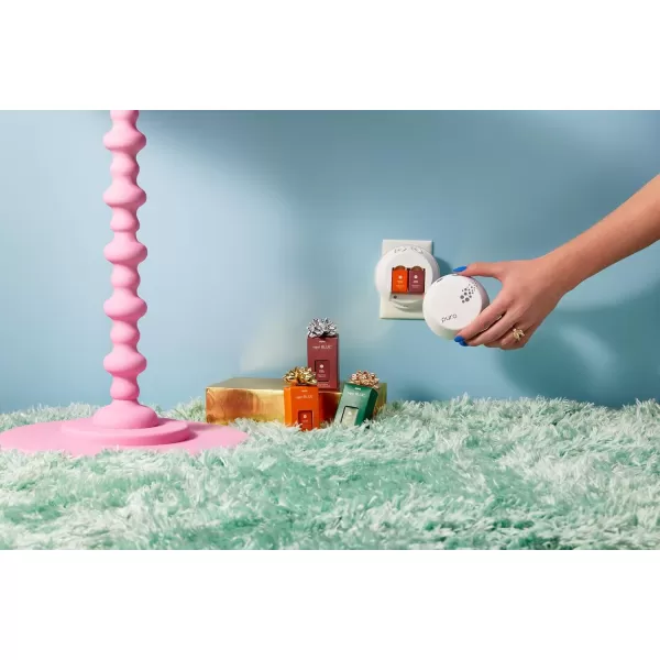 Capri Blue Pumpkin Dulce Pura Smart Home Plugin Diffuser Refills  Pura Diffuser with Refills Pumpkin Ginger ampamp Vanilla Scents  LongLasting Aromatherapy Diffuser RefillsPack of 2Chestnut Embers