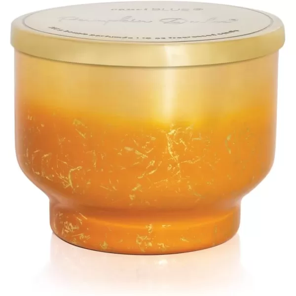 Capri Blue Pumpkin Dulce Scented Candles for Home  Glimmer Inverted Jar Candles  Long Lasting Candles  Soy Candles  Holiday Candles with Cider ampamp Gold Ombre Glass Candle Holder 10 oz