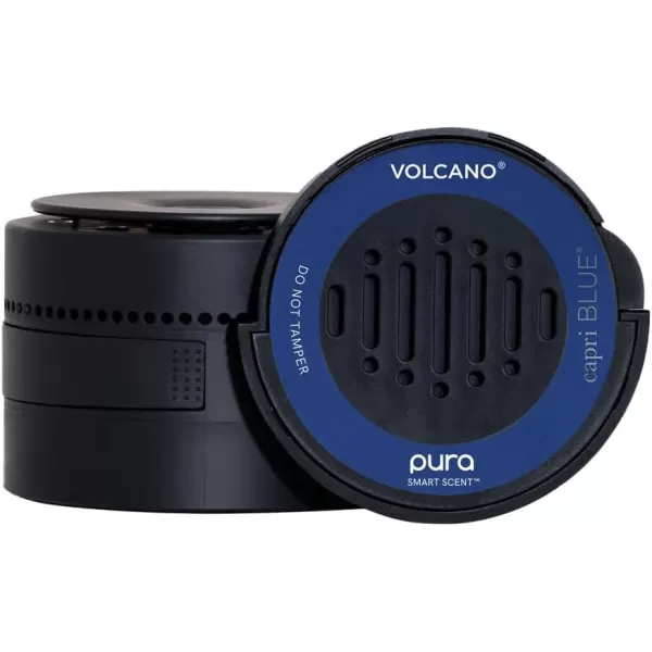 Capri Blue Volcano Pura Car Diffuser Refills  Use with Pura Car Air Fresheners  2 Car Scent Diffuser Refills with Notes of Sugared Citrus and Tropical Fruits  Car Accessories 2 Pack Refills OnlyVolcano