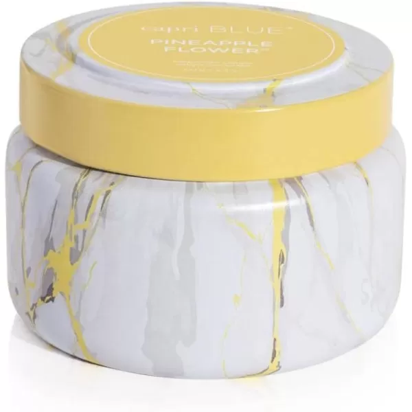 Capri Blue Candles  Modern Marble Printed Travel Tin Jar Candles  Luxury Candles for Home Scented  Soy Candle Blend  Long Lasting Candles  Cute Candles  Havana Vanilla Scented Candles 85 ozPineapple Flower