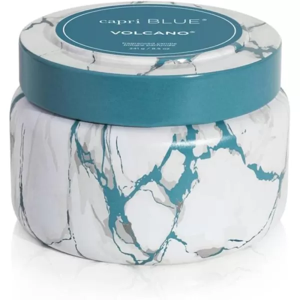 Capri Blue Candles  Modern Marble Printed Travel Tin Jar Candles  Luxury Candles for Home Scented  Soy Candle Blend  Long Lasting Candles  Cute Candles  Havana Vanilla Scented Candles 85 ozVolcano