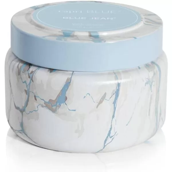 Capri Blue Candles  Modern Marble Printed Travel Tin Jar Candles  Luxury Candles for Home Scented  Soy Candle Blend  Long Lasting Candles  Cute Candles  Havana Vanilla Scented Candles 85 ozBlue Jean