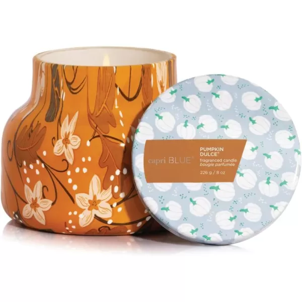 Capri Blue Crystal Pine Scented Candle  Pattern Play Signature Holiday Candle  Luxury Soy Wax Blend Candle  Long Lasting Candles  Large Candle with Up to 85 Hours of Burn Time 19 ozPumpkin Dulce