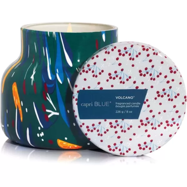 Capri Blue Crystal Pine Scented Candle  Pattern Play Signature Holiday Candle  Luxury Soy Wax Blend Candle  Long Lasting Candles  Large Candle with Up to 85 Hours of Burn Time 19 ozVolcano