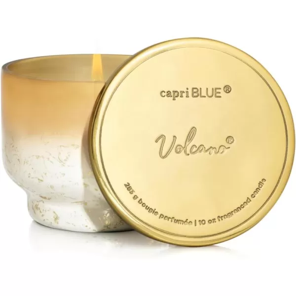 Capri Blue Glimmer Oversized Jar Candle  Pumpkin Dulce Scented Candle with Ombre Glass Candle Holder  Luxury Aromatherapy Candle  Cider and Gold 28 ozVolcano