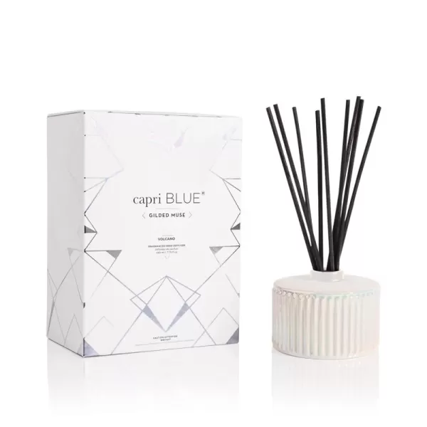 Capri Blue Muse Reed Oil Diffuser  Comes with Diffuser Sticks Oil and Glass Bottle  Aromatherapy Diffuser  78 Fl Oz  Volcano