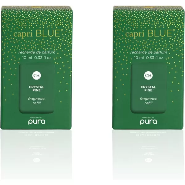 Capri Blue Pumpkin Dulce Pura Smart Home Plugin Diffuser Refills  Pura Diffuser with Refills Pumpkin Ginger ampamp Vanilla Scents  LongLasting Aromatherapy Diffuser RefillsPack of 2Crystal Pine