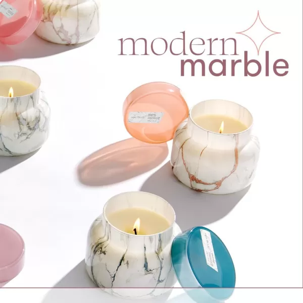 Capri Blue Candles  Modern Marble Jar Candles  Luxury Candles for Home Scented  Soy Candle Blend  Long Lasting Candles  Cute Candles  Pineapple Flower Scented Candles 19 ozHoneydew Crush