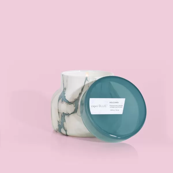 Capri Blue Candles  Modern Marble Jar Candles  Luxury Candles for Home Scented  Soy Candle Blend  Long Lasting Candles  Cute Candles  Pineapple Flower Scented Candles 19 ozVolcano