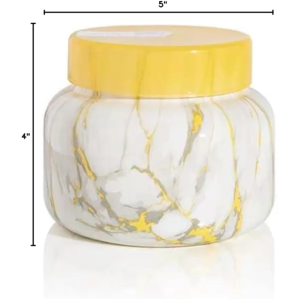 Capri Blue Candles  Modern Marble Jar Candles  Luxury Candles for Home Scented  Soy Candle Blend  Long Lasting Candles  Cute Candles  Pineapple Flower Scented Candles 19 ozPineapple Flower