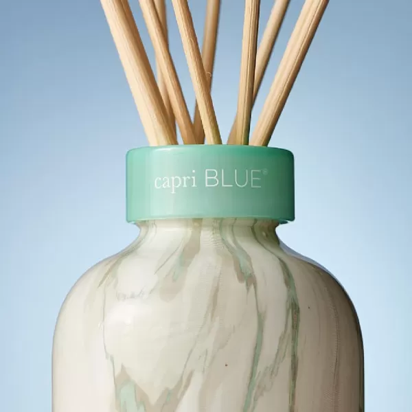 Capri Blue Reed Diffuser Set  Includes Modern Marble Oil Diffuser Diffuser Sticks ampamp Aroma Diffuser Oil  Air Freshener  Diffusers for Home Decor  Honeydew Crush Diffuser Scents 57 fl ozCoconut Santal