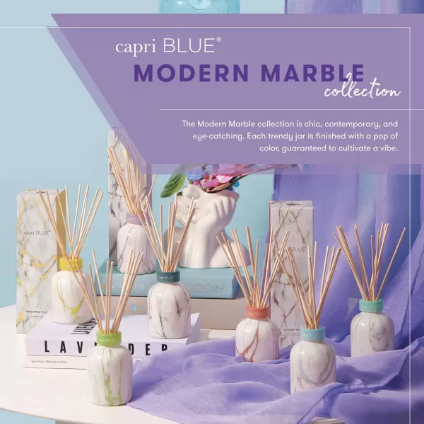Capri Blue Reed Diffuser Set  Includes Modern Marble Oil Diffuser Diffuser Sticks ampamp Aroma Diffuser Oil  Air Freshener  Diffusers for Home Decor  Honeydew Crush Diffuser Scents 57 fl ozHavana Vanilla