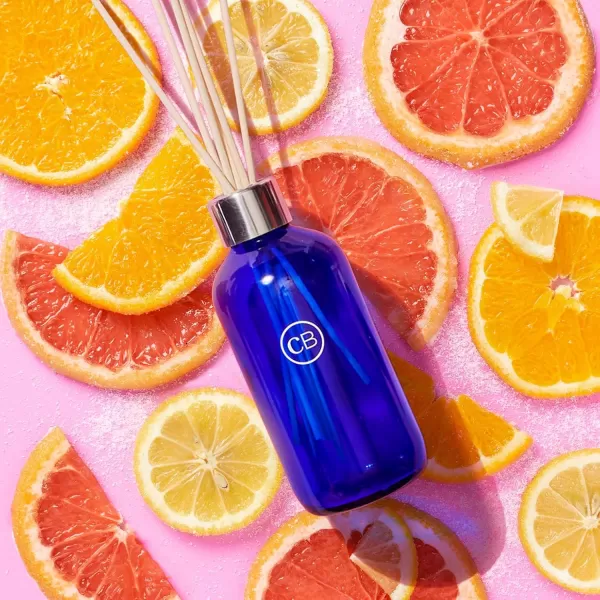 Capri Blue Reed Oil Diffuser  Volcano  Comes with Diffuser Sticks Oil and Glass Bottle  Aromatherapy Diffuser  8 Fl Oz  Navy BlueVolcano  Cobalt Blue