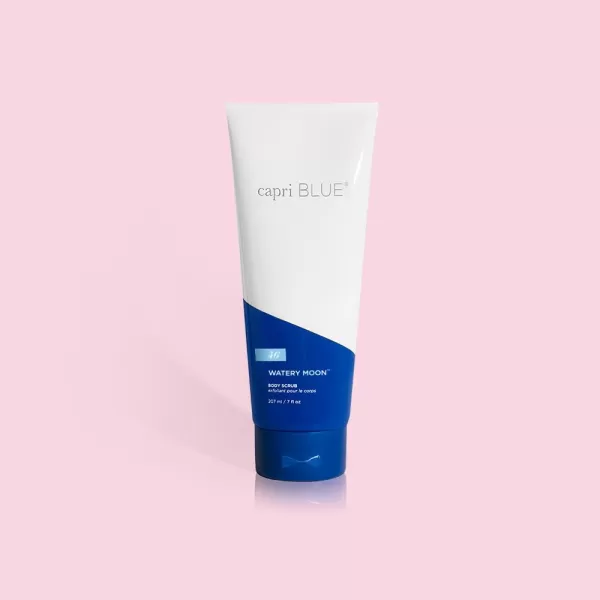 Capri Blue Volcano Body Scrub  Exfoliating Body Scrub Foot Scrub or Hand Scrub  Moisturizing Body Exfoliator for Skin Care Routine  Scented with Tropical Fruit ampamp Sugared Citrus 7 fl ozWatery Moon