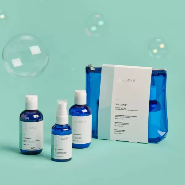 Capri Blue Volcano Laundry Gift Set  Includes NonToxic Laundry Detergent Fabric Softener Liquid and Wrinkle Release Spray  Vegan ampamp Cruelty Free Laundry Supplies