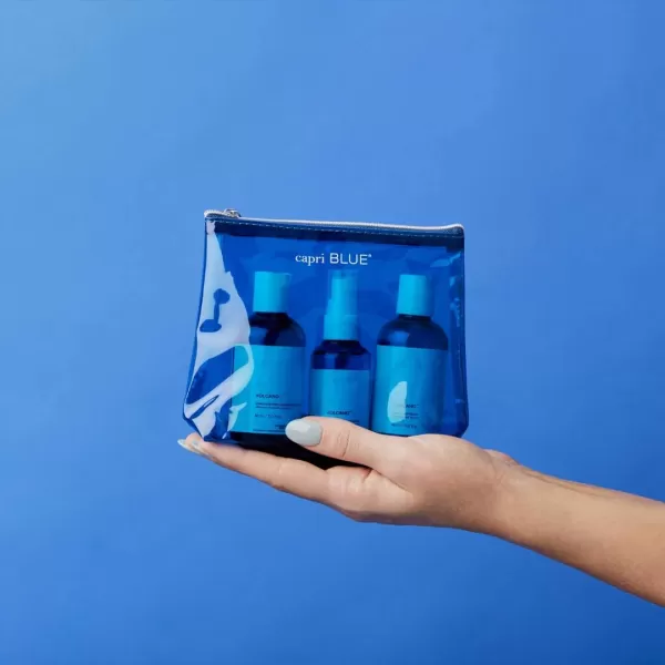 Capri Blue Volcano Laundry Gift Set  Includes NonToxic Laundry Detergent Fabric Softener Liquid and Wrinkle Release Spray  Vegan ampamp Cruelty Free Laundry Supplies