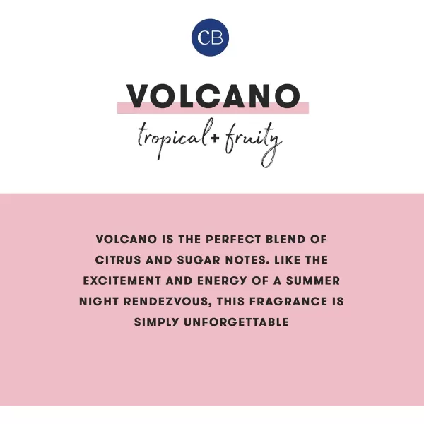 Capri Blue Volcano Scented Candles  Luxury Candles for Home Scented with Tropical Fruit ampamp Sugared Citrus  Soy Candle Wax Blend  Tropical Candle  Jar Candles  Blue Candle 19 ozWhite