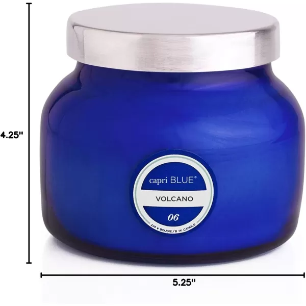 Capri Blue Volcano Scented Candles  Luxury Candles for Home Scented with Tropical Fruit ampamp Sugared Citrus  Soy Candle Wax Blend  Tropical Candle  Jar Candles  Blue Candle 19 ozBlue