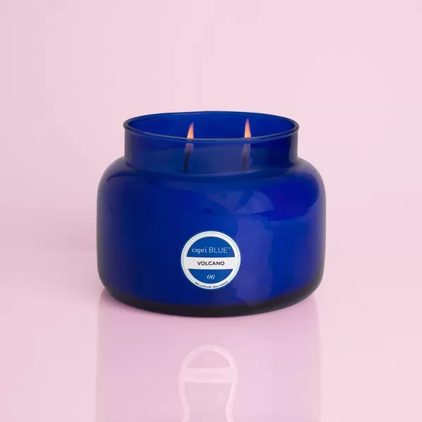 Capri Blue Volcano Scented Candles  Luxury Candles for Home Scented with Tropical Fruit ampamp Sugared Citrus  Soy Candle Wax Blend  Tropical Candle  Jar Candles  Blue Candle 19 ozBlue
