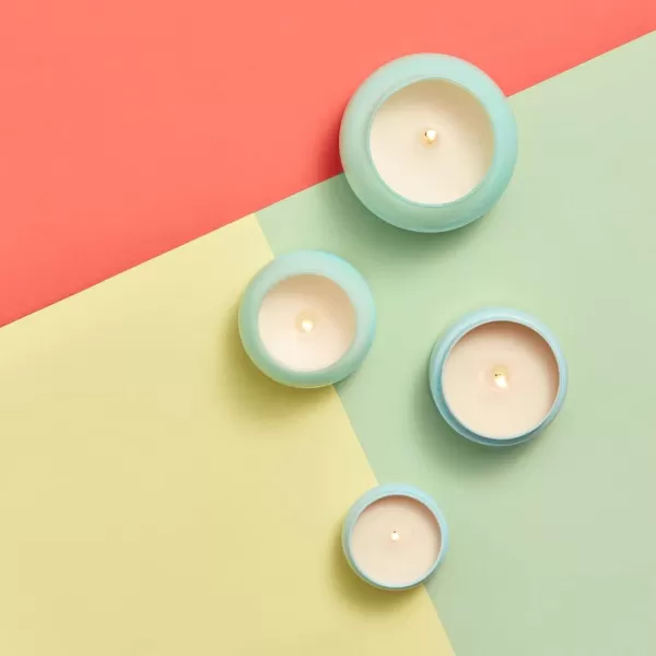 Capri Blue Volcano Scented Candles  Luxury Candles for Home Scented with Tropical Fruit ampamp Sugared Citrus  Soy Candle Wax Blend  Tropical Candle  Jar Candles  Blue Candle 19 ozAqua