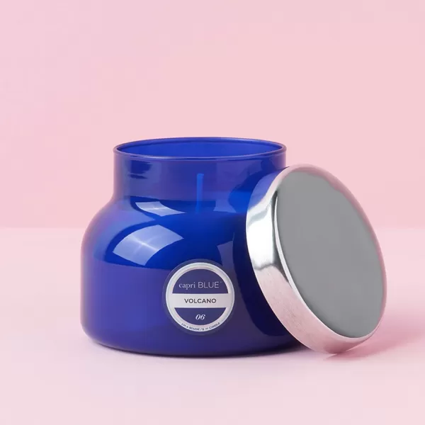 Capri Blue Volcano Scented Candles  Luxury Candles for Home Scented with Tropical Fruit ampamp Sugared Citrus  Soy Candle Wax Blend  Tropical Candle  Jar Candles  Blue Candle 19 ozBlue